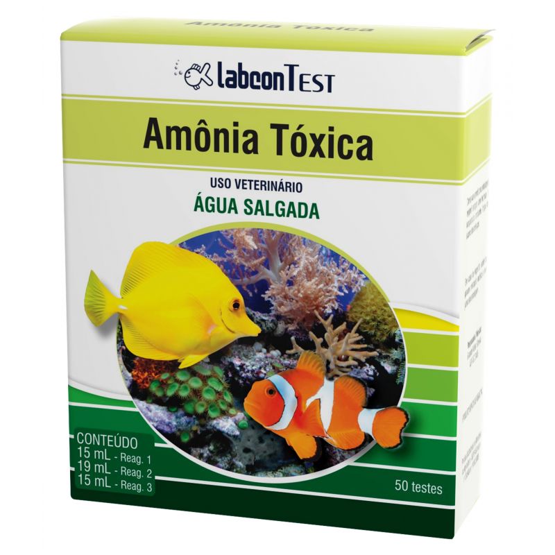 Labcon Teste de Amônia Toxica Água Salgada