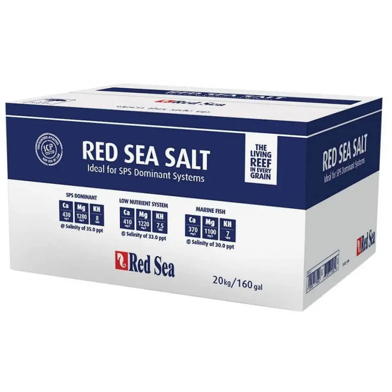 Red Sea salt 20 Kg (600 litros) - Caixa