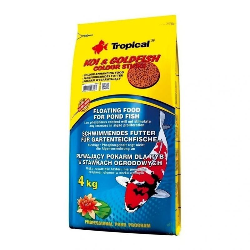 Tropical Koi & Goldfish Colour Sticks 4kg