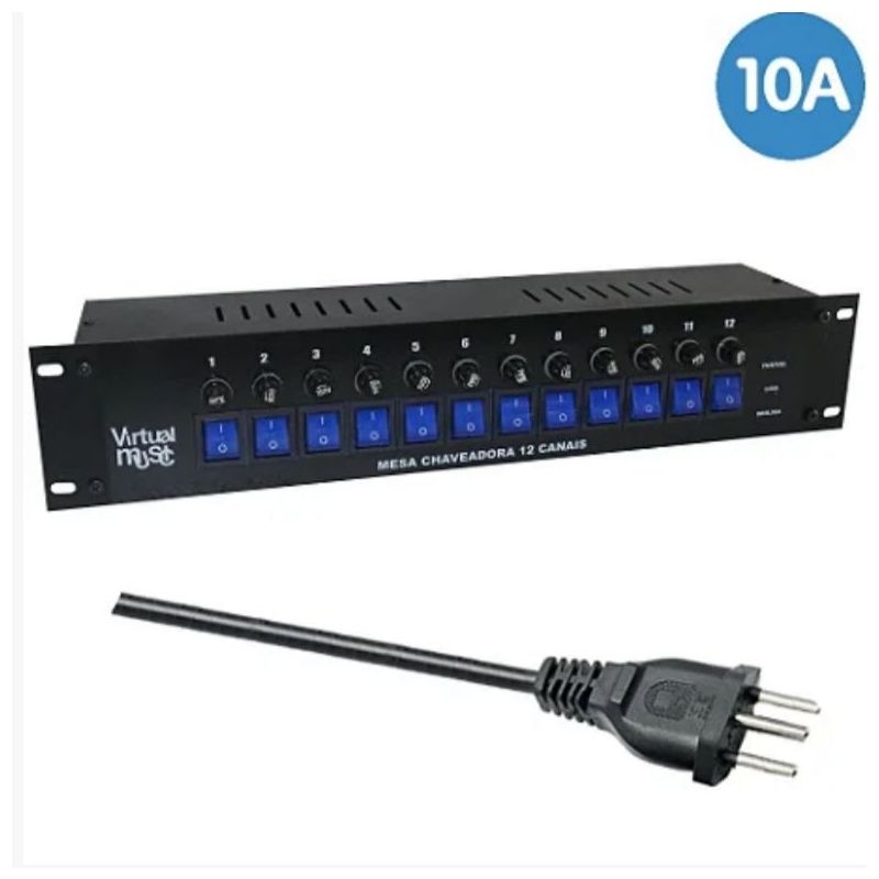 Mesa Chaveadora 12 Canais Bivolt