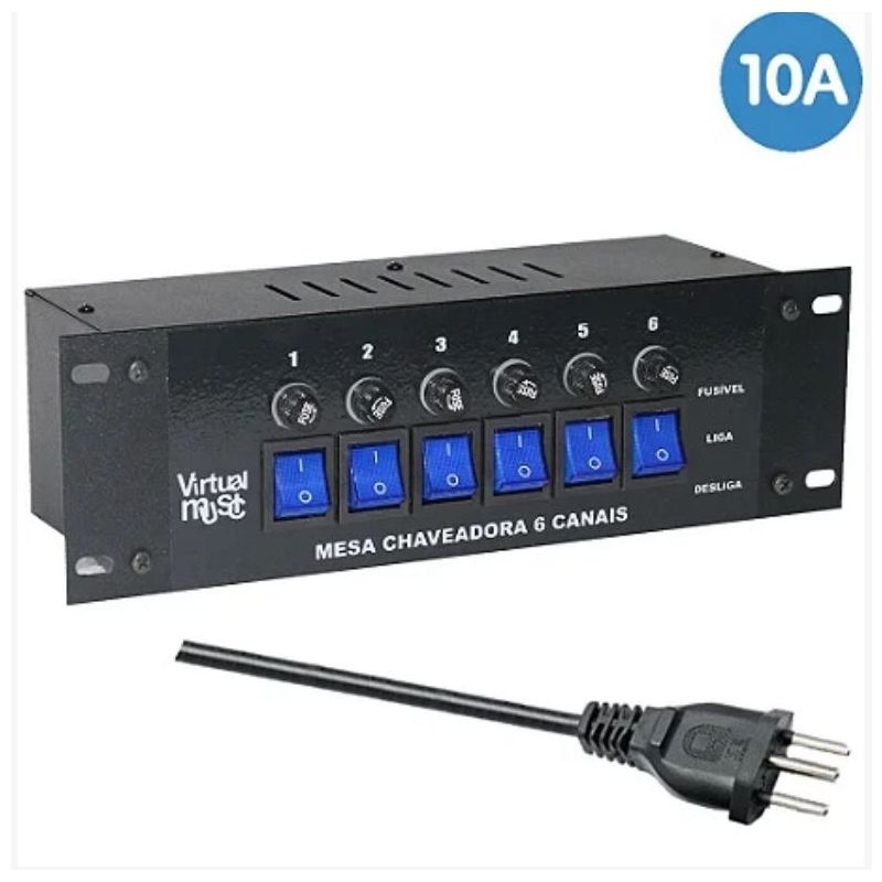 Mesa Chaveadora 6 Canais Bivolt
