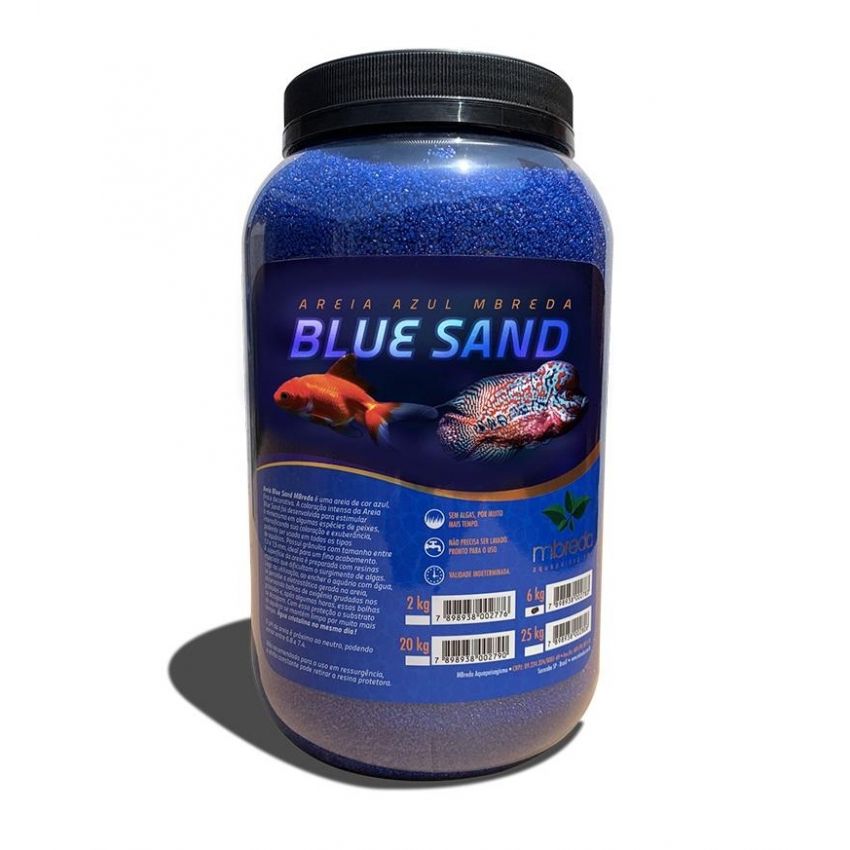 Mbreda - Substrato Inerte Areia Blue Sand 6kg