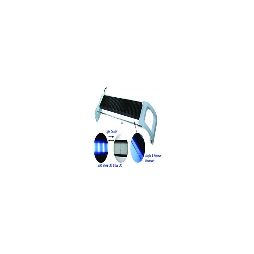 Luminaria em led Zetlight modelo ZA 2410 - 23 watts para aquarios de 60 cm