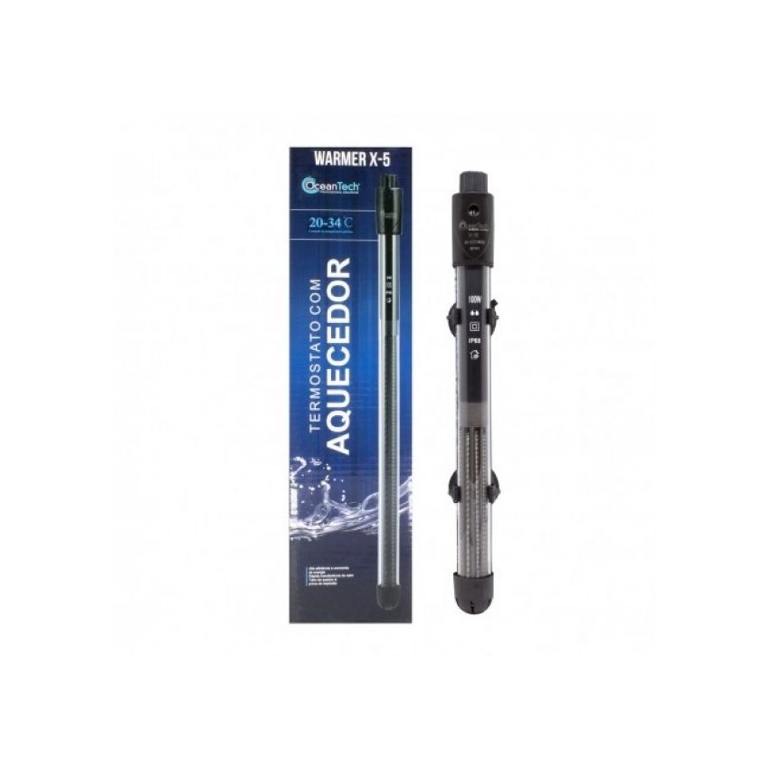Ocean Tech Aquecedor com Termostato Warmer X-5 50W
