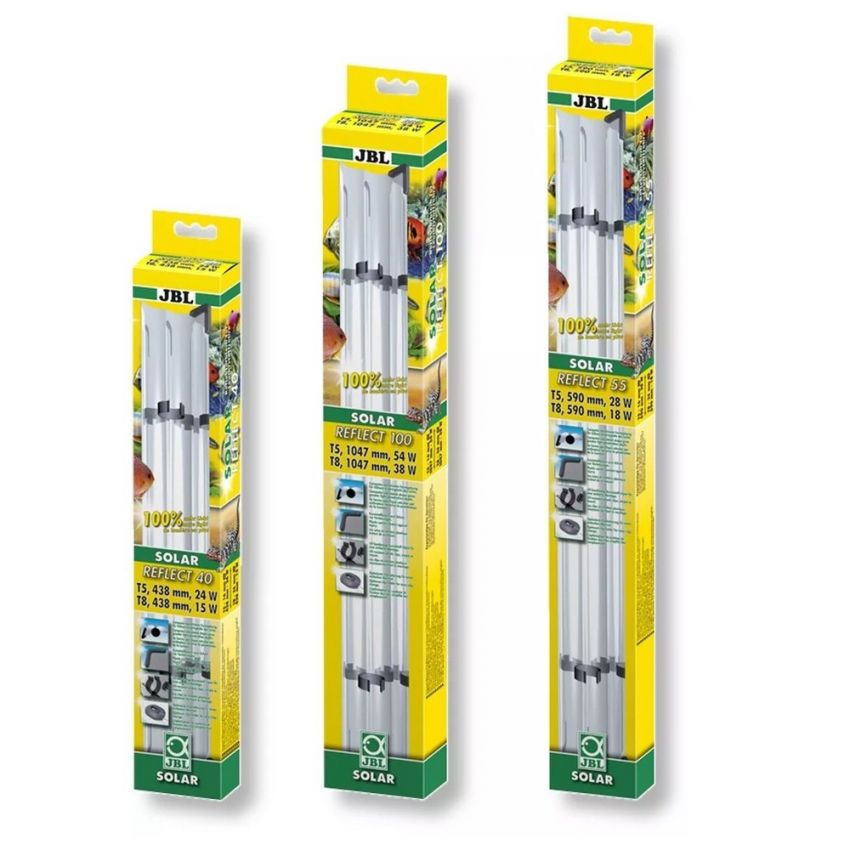 Refletor para T5 de 39 watts resistente à corrosão em alumínio de alto brilho (Frete sob consulta)