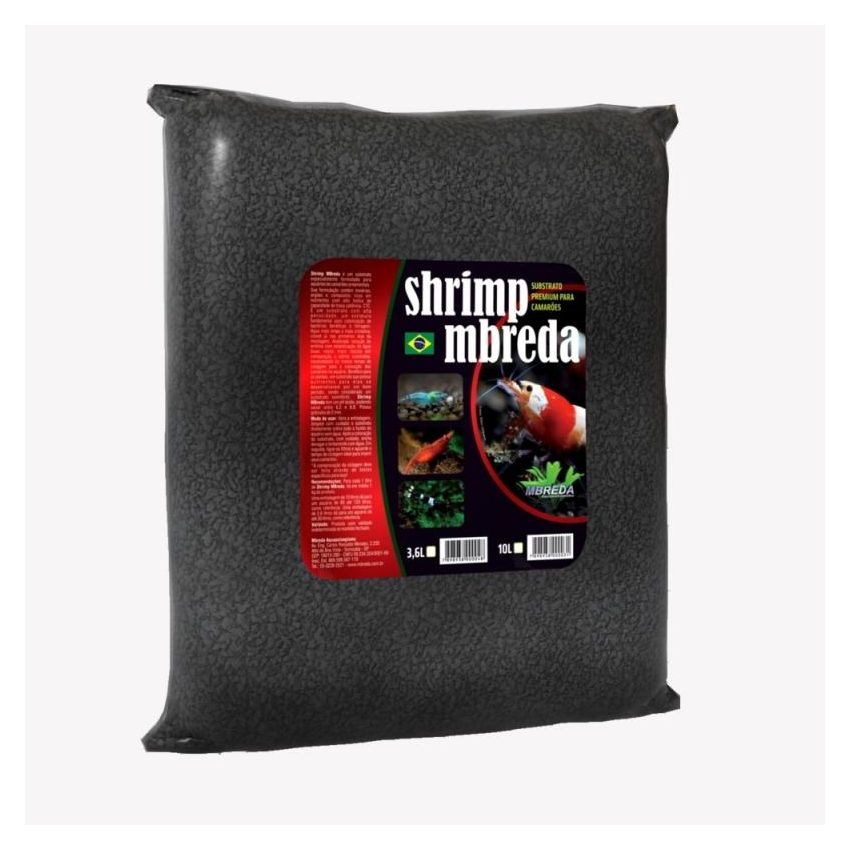 Substrato Shrimp Mbreda para Camarões 10 Litros - Saco