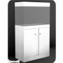 Móvel para aquário 100x40 com 2 portas em MDF BRANCO